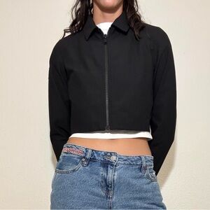 ALO Yoga Black Cropped Jacket